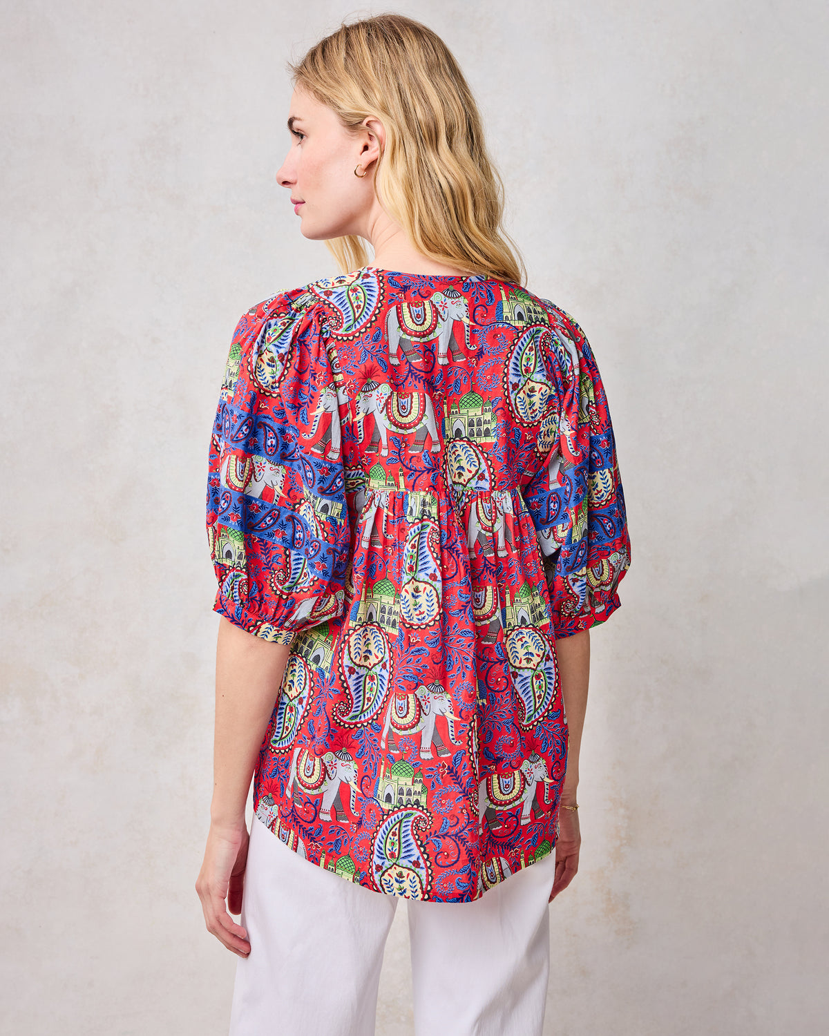 Palace Paisley - Greta Blouse - Paprika - Printfresh
