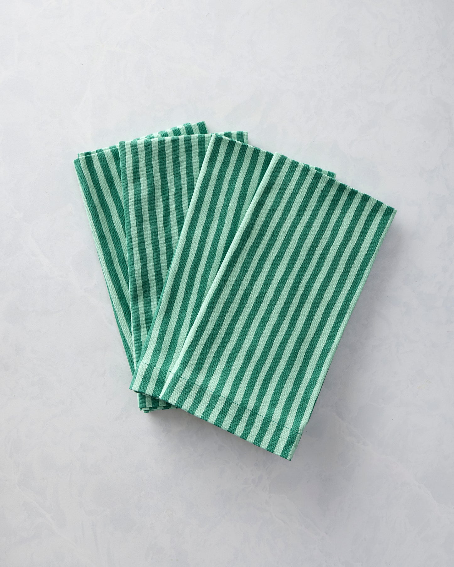 Painted Stripe - Print Napkins Set of 4 - Sage - Printfresh