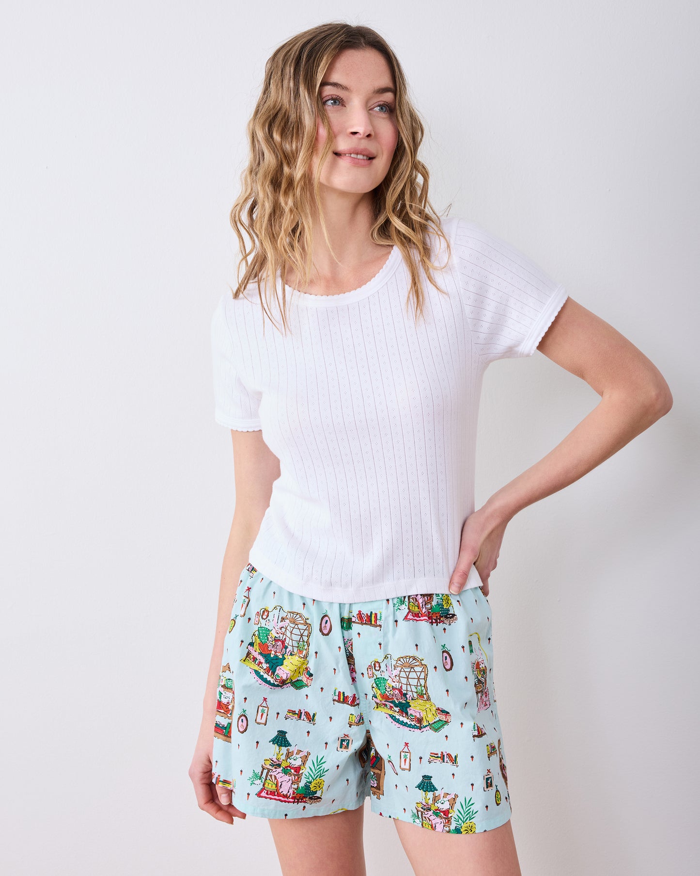 Reading Nook - Boyfriend Boxer - Blue Burrow - Printfresh