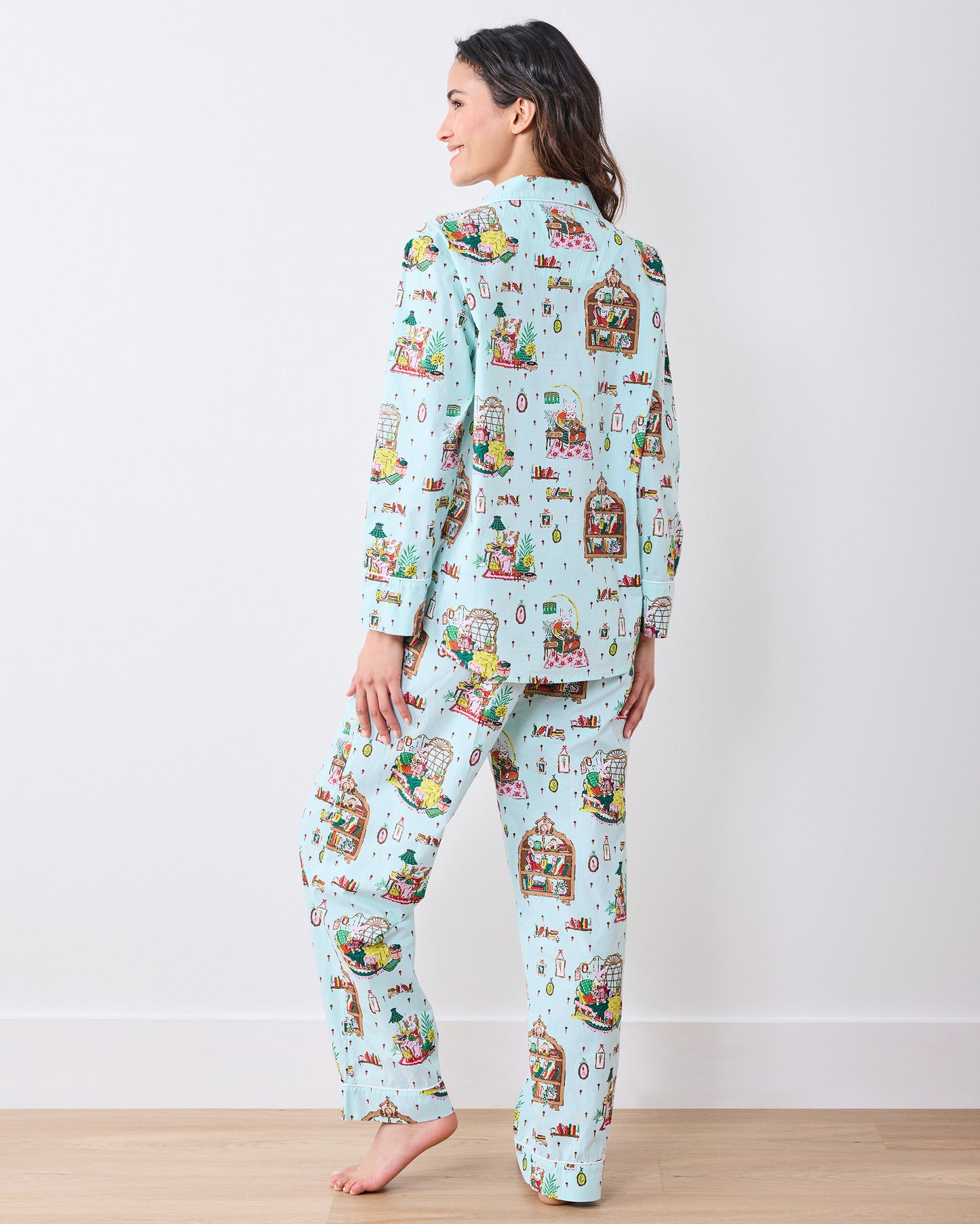 Reading Nook - Long PJ Set - Blue Burrow - Printfresh