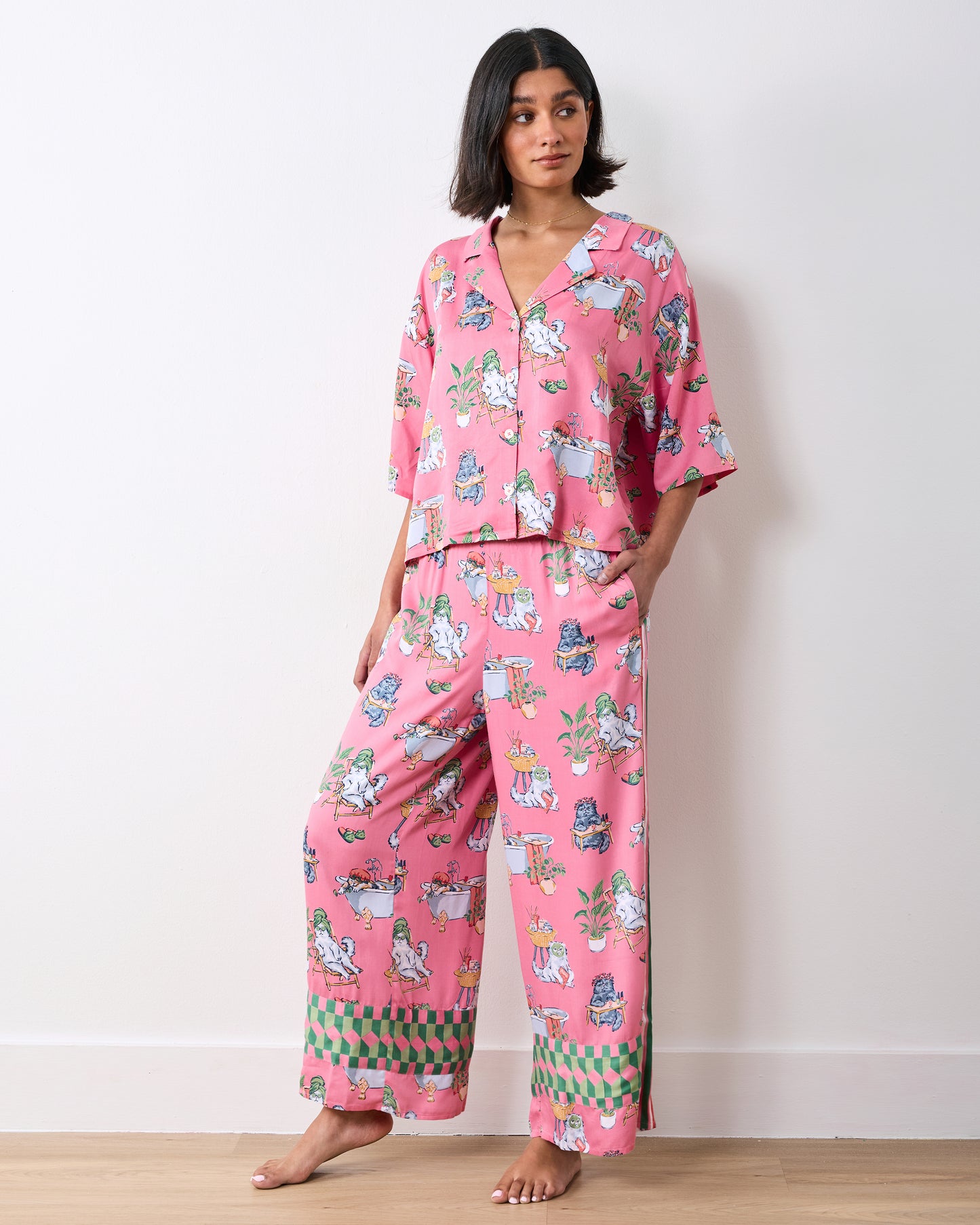 Spa Day - Eco Satin Wildest Dreams Set - Pink Polish - Printfresh
