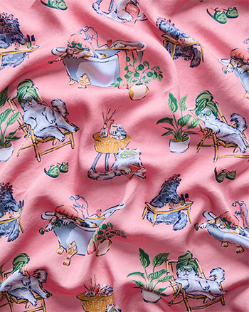 Spa Day - Eco Satin Pillowcase - Pink Polish - Printfresh