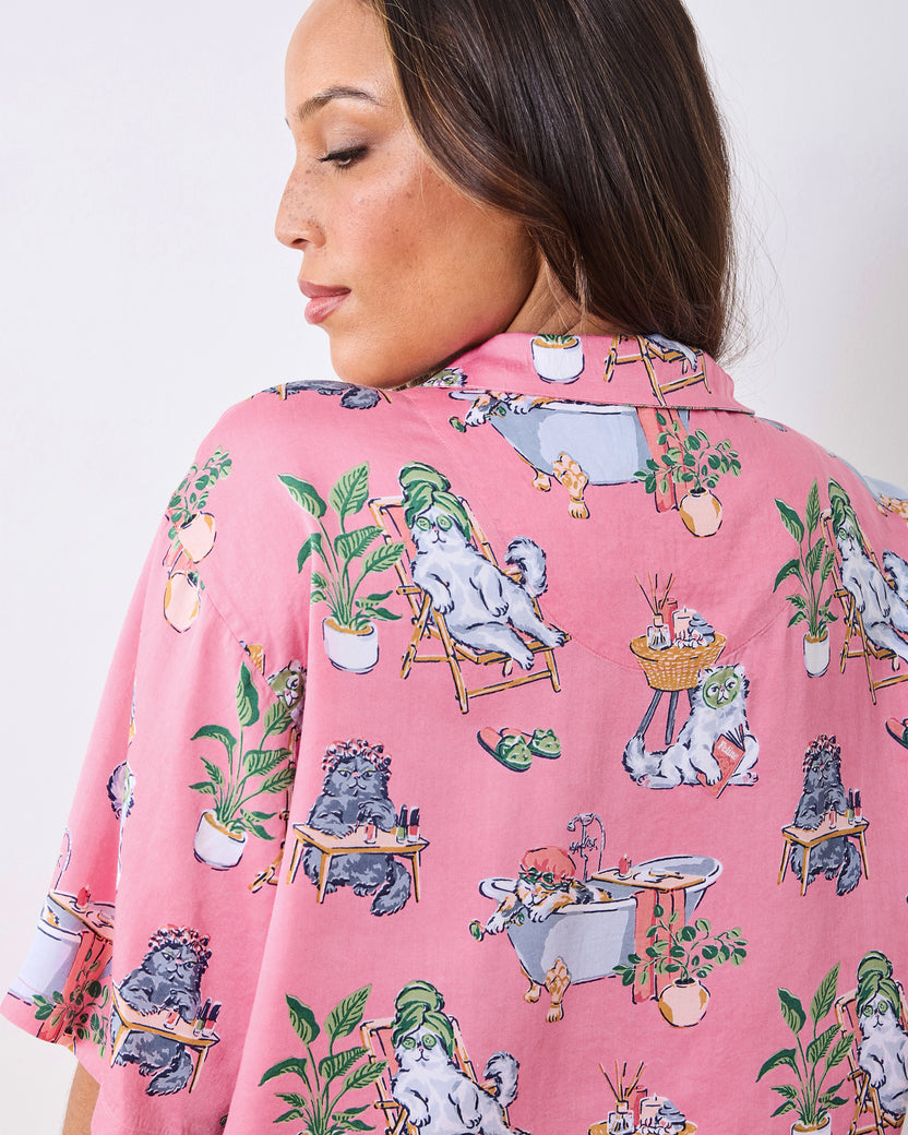 Spa Day - Eco Satin Sweet Dreams Set - Pink Polish - Printfresh