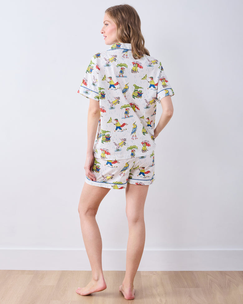 Spring Showers - Short PJ Set - Rain Cloud - Printfresh