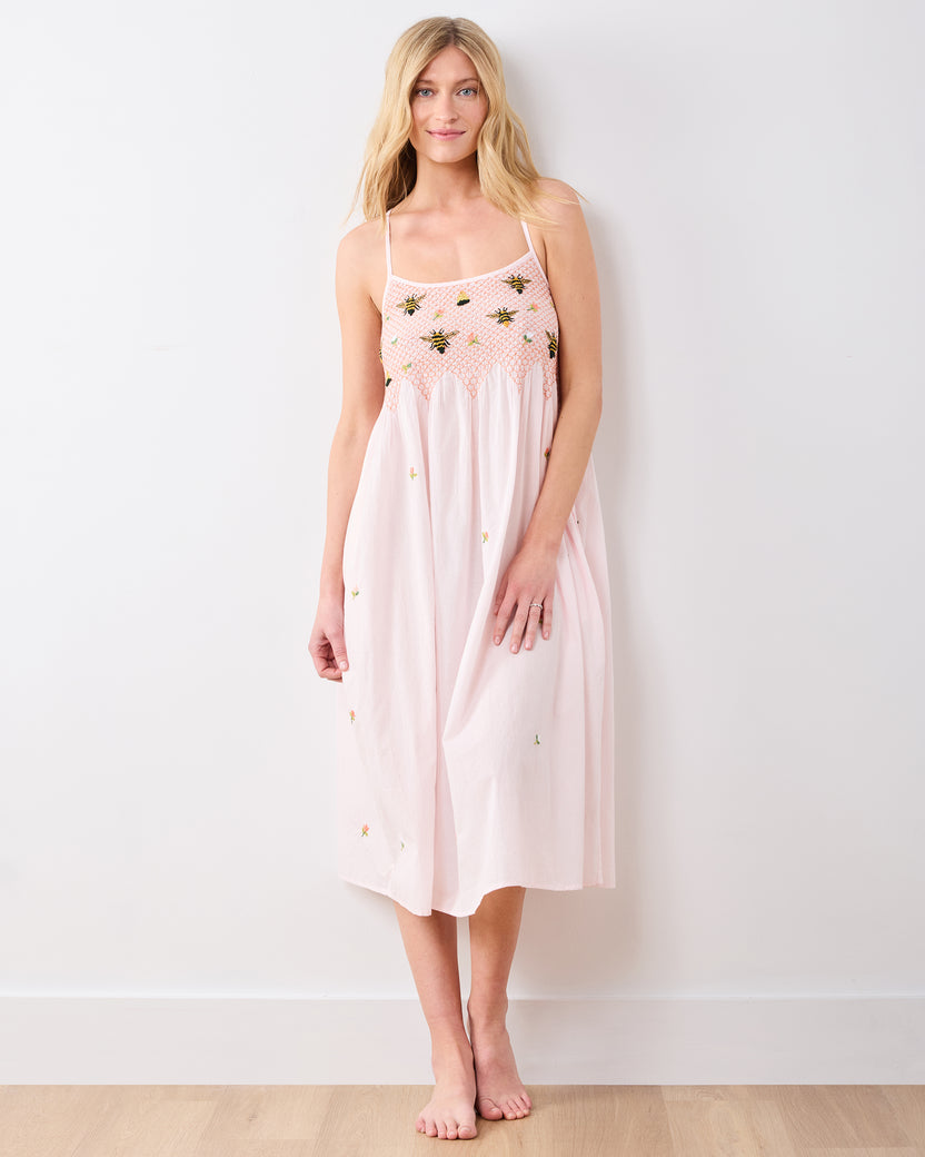 Sweet Bee - Naya Nightie - Pink Petal - Printfresh