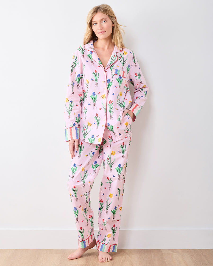 Tulip Trail - Long PJ Set - Blush - Printfresh