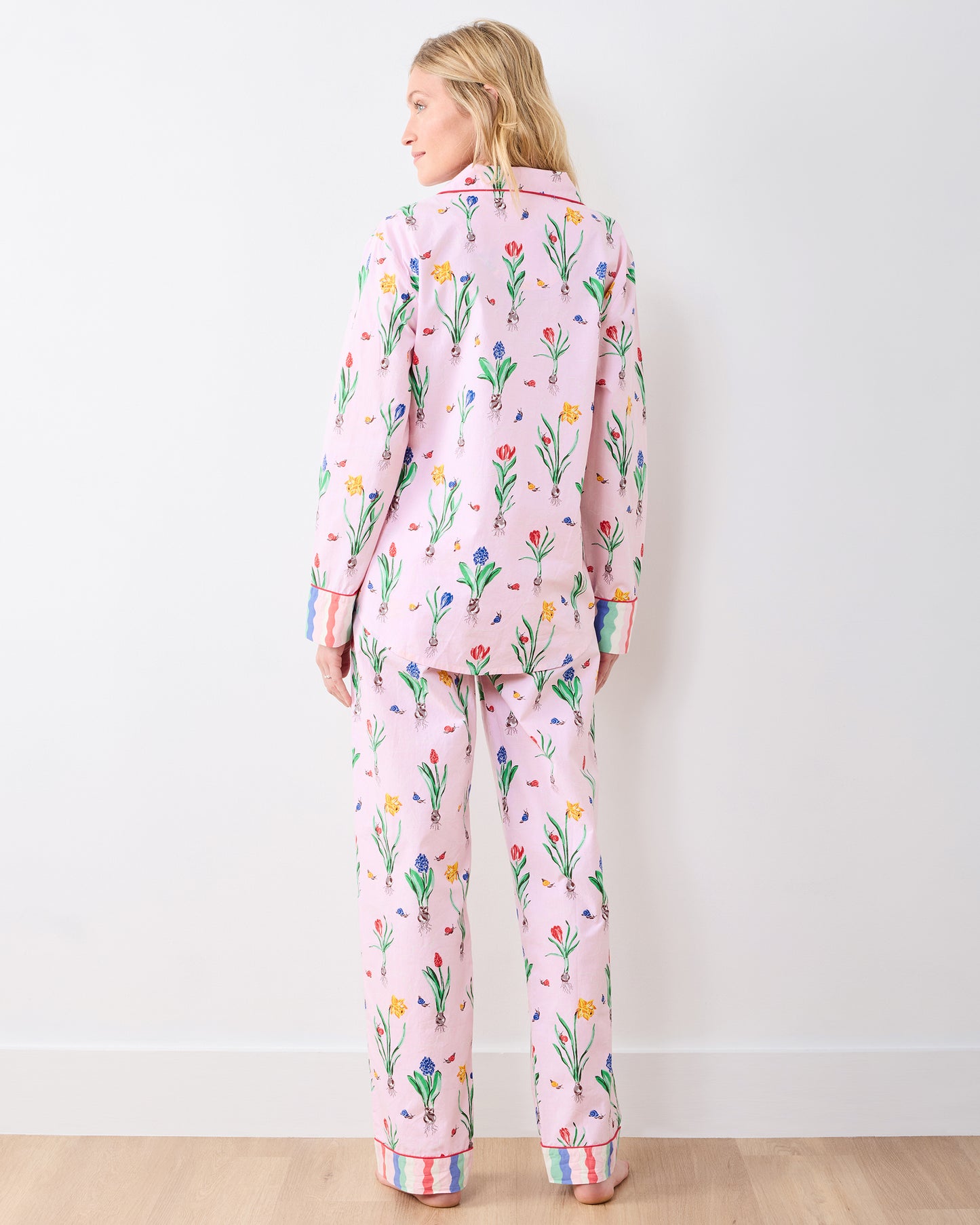 Tulip Trail - Long PJ Set - Blush - Printfresh