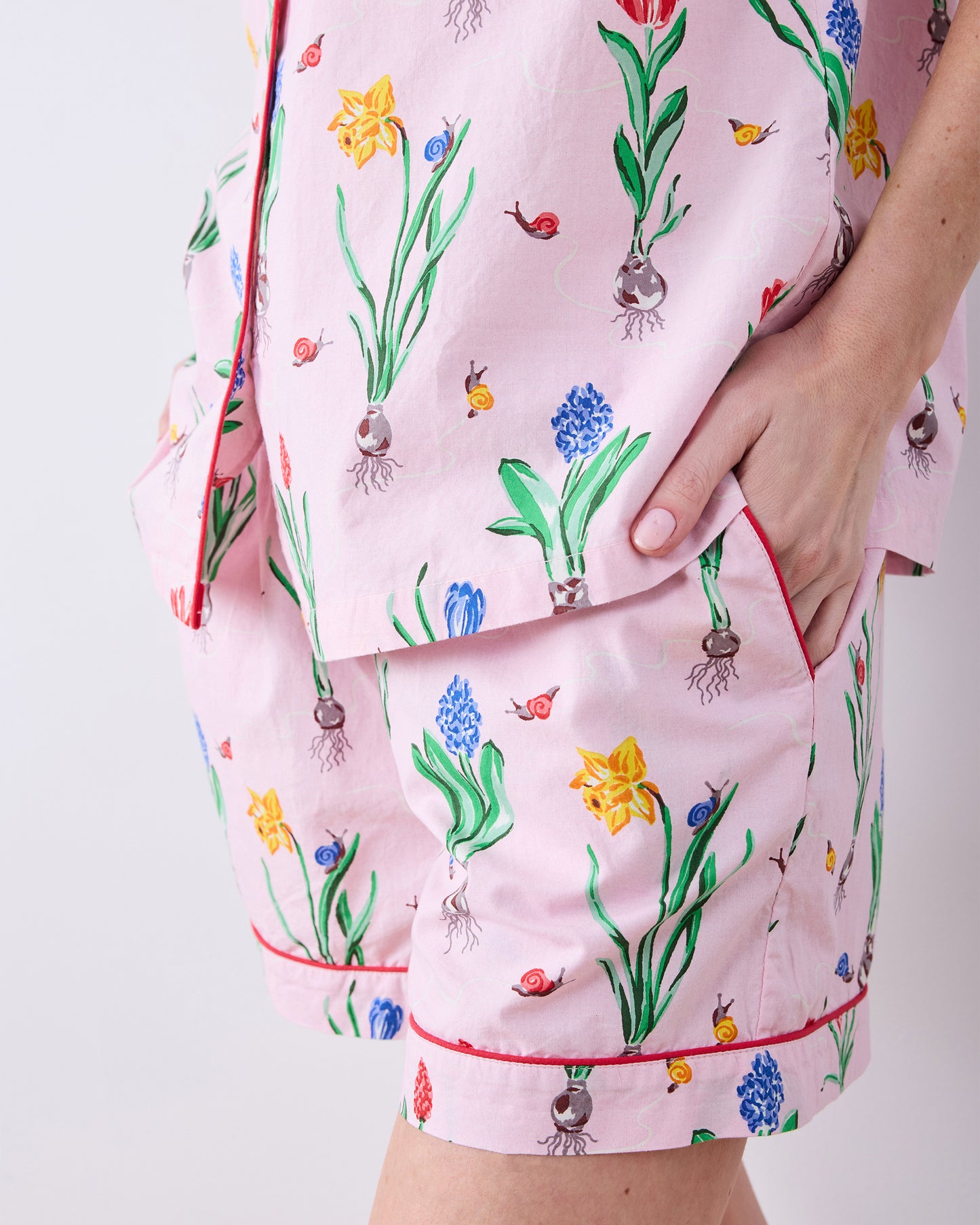 Tulip Trail - Short PJ Set - Blush - Printfresh