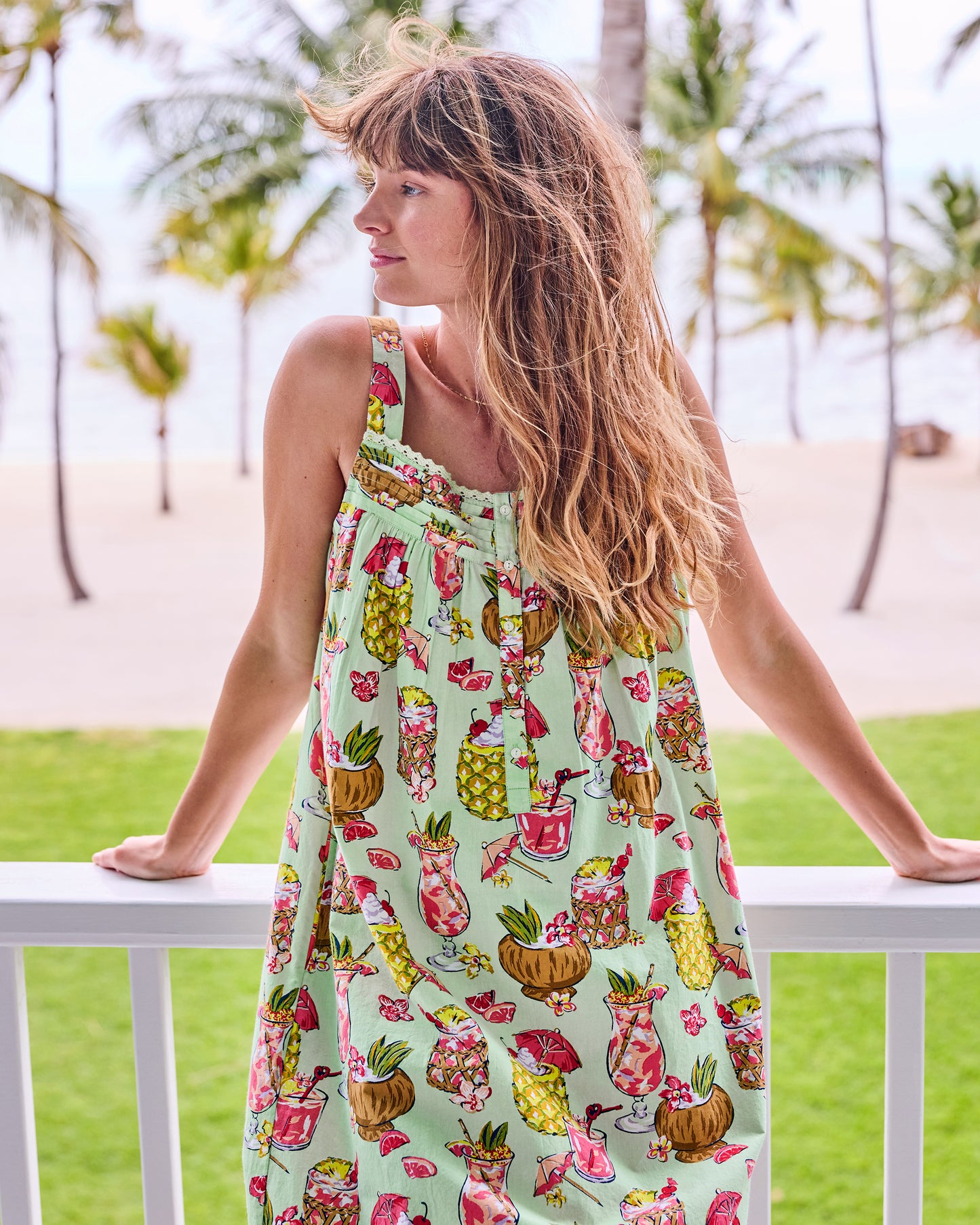 Paradise Punch - Back to Bed Nightgown - Mojito
