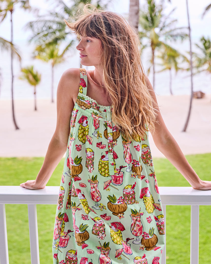 Paradise Punch - Back to Bed Nightgown - Mojito