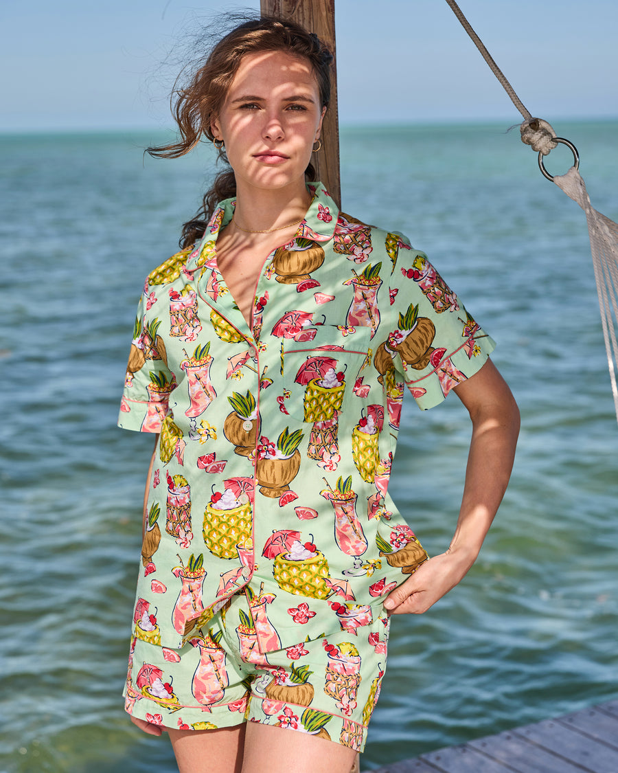 Paradise Punch - Short PJ Set - Mojito