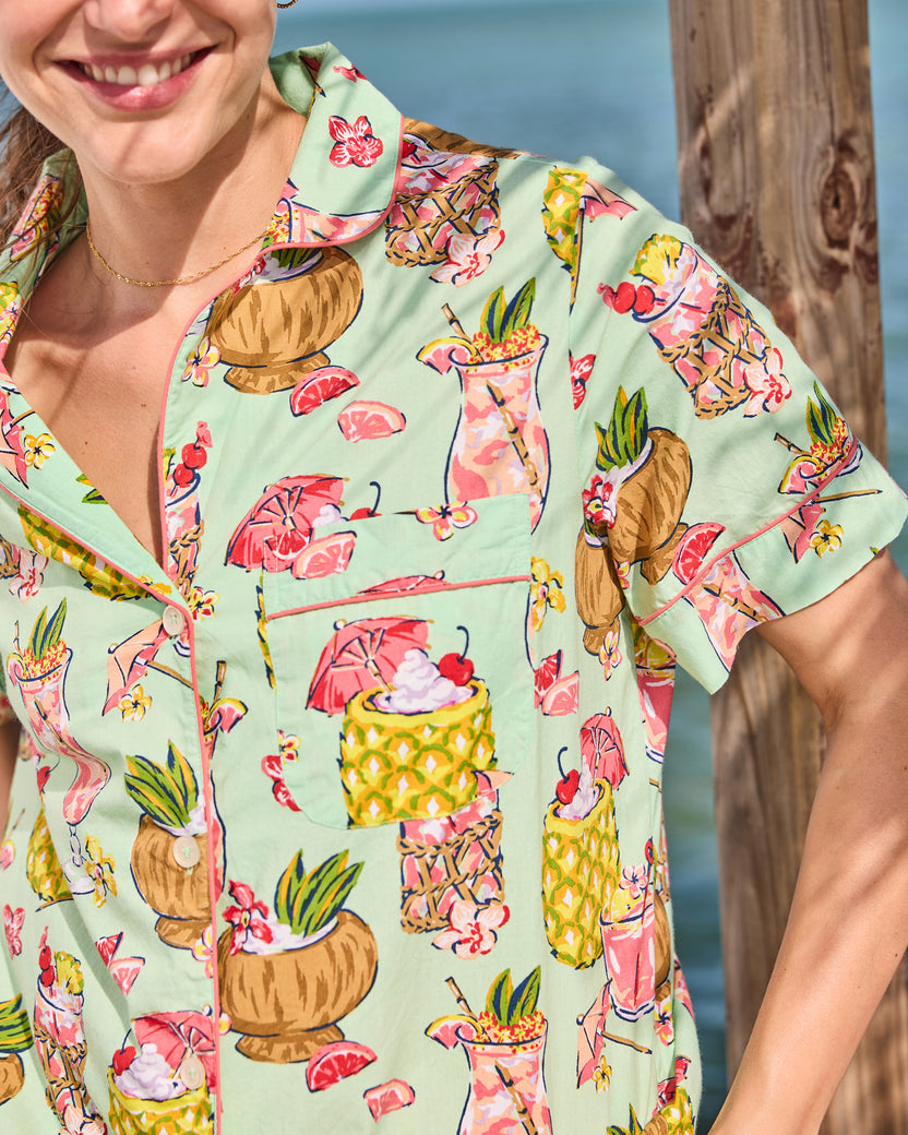 Paradise Punch - Short PJ Set - Mojito