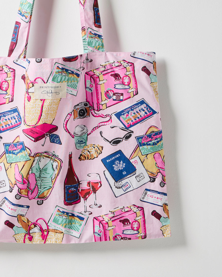 Emotional Baggage - Go to Tote - Happy Place Pink