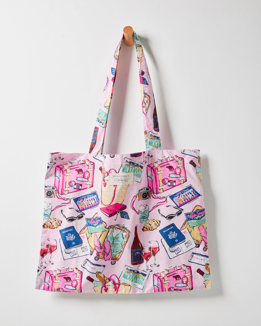 Emotional Baggage - Go to Tote - Happy Place Pink