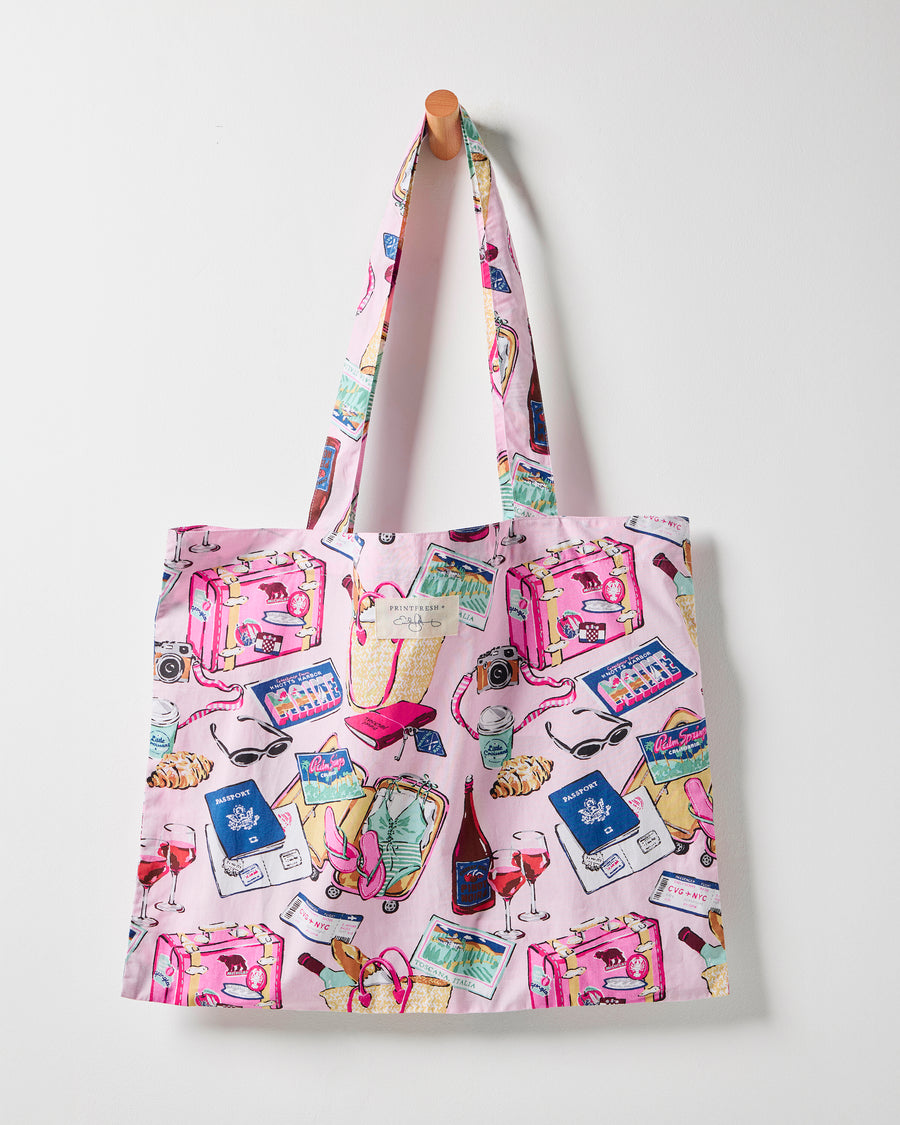 Emotional Baggage - Go to Tote - Happy Place Pink