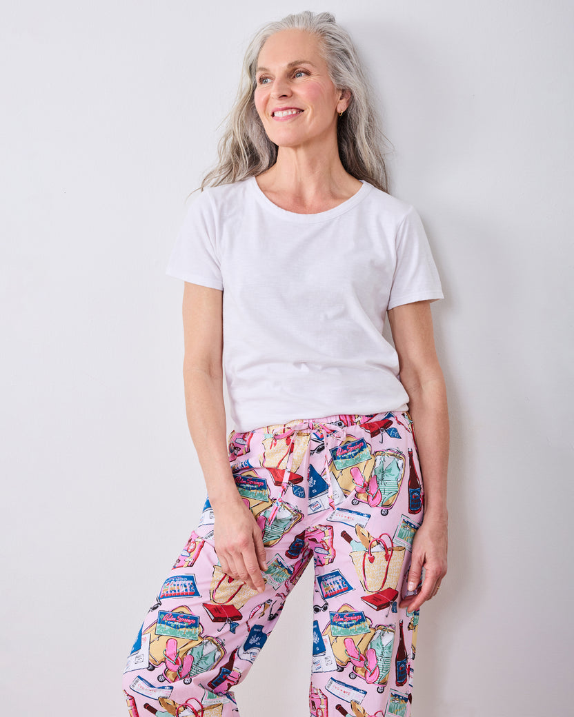 Emotional Baggage - Tall PJ Pants - Happy Place Pink