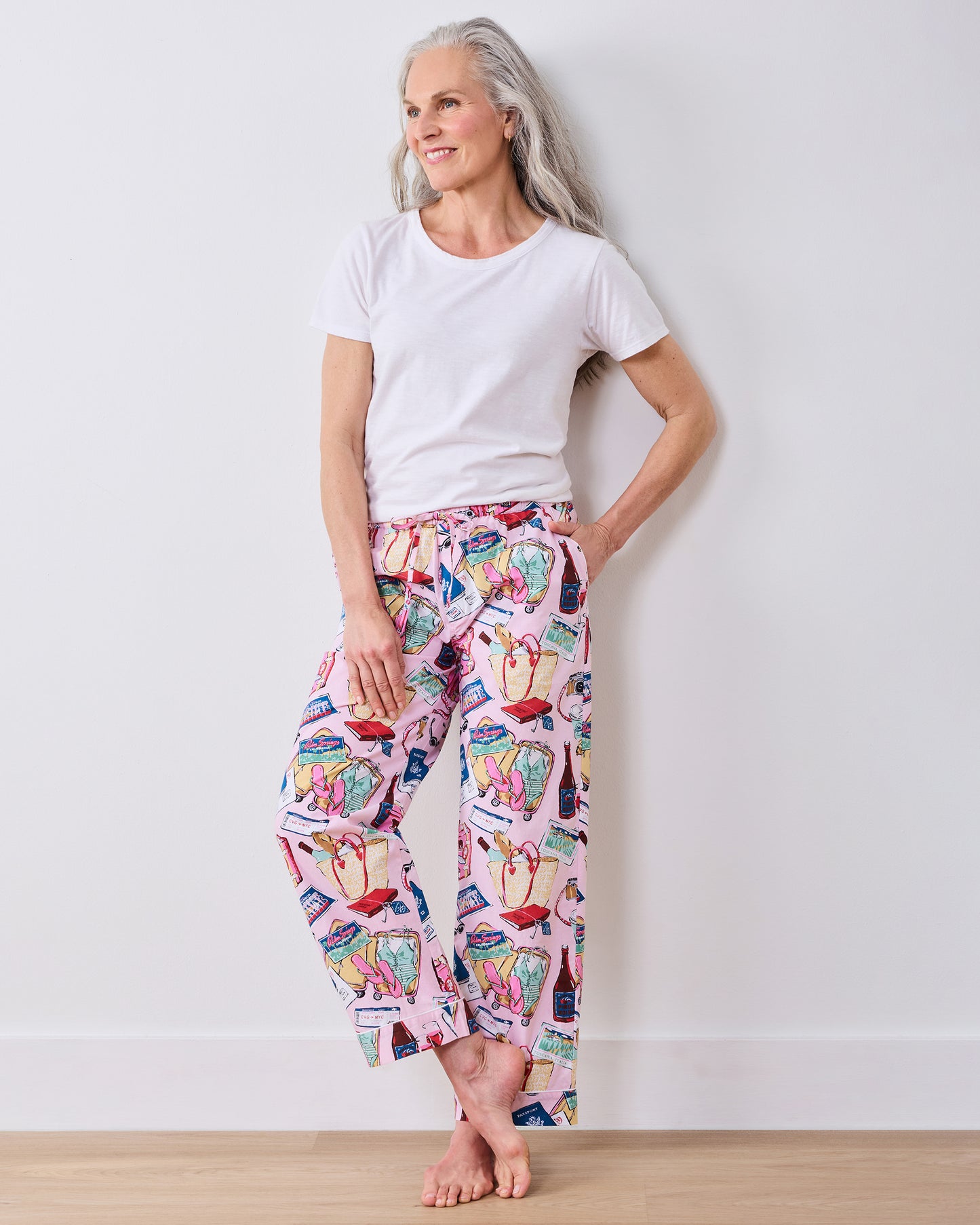 Emotional Baggage - Tall PJ Pants - Happy Place Pink
