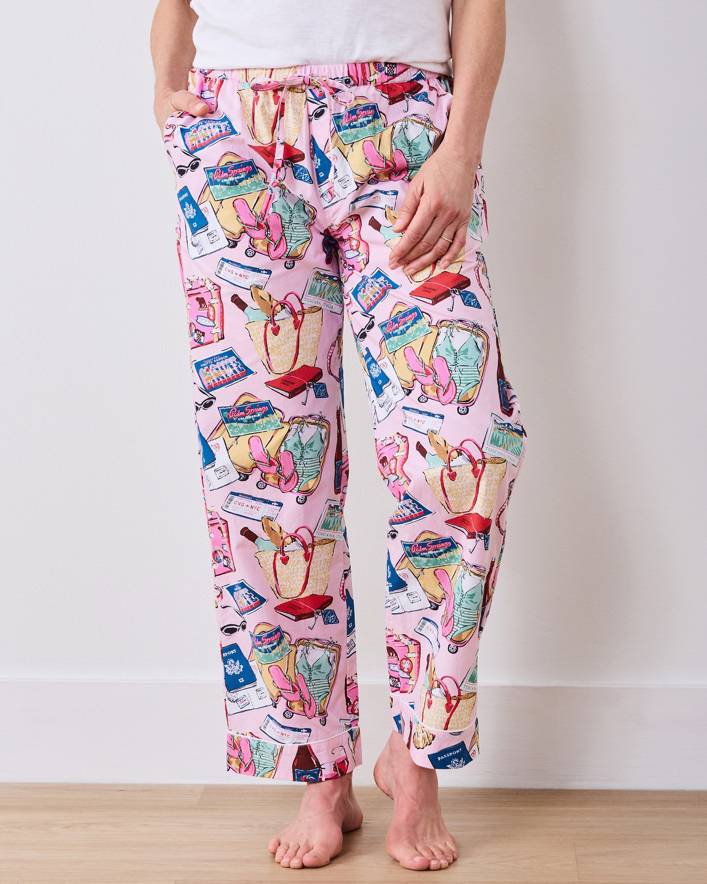 Emotional Baggage - Tall PJ Pants - Happy Place Pink