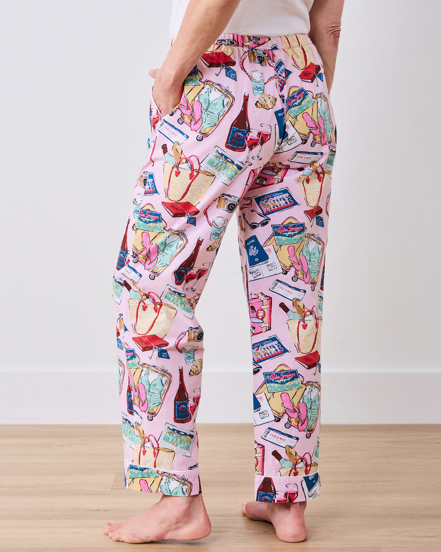 Emotional Baggage - PJ Pants & Pointelle Long Sleeve Bundle - Happy Place Pink