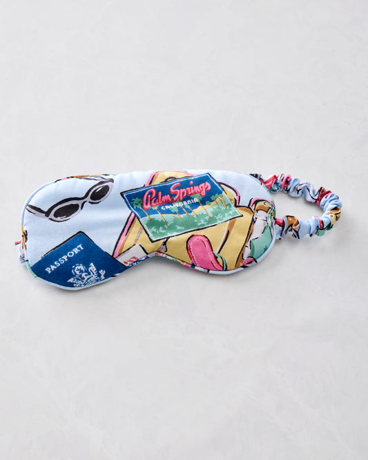 Emotional Baggage - Eco Satin Eye Mask - Pale Blue