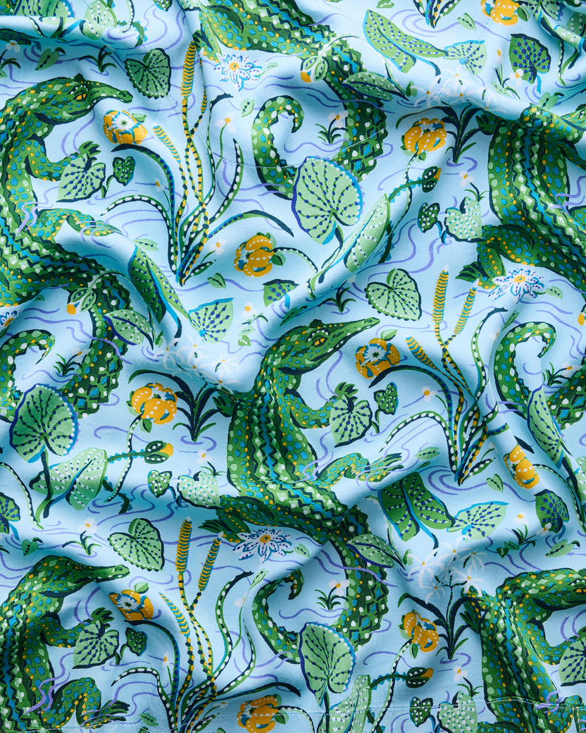 Gator Grove - Eco Satin Sweet Dreams Set - Blue Lagoon