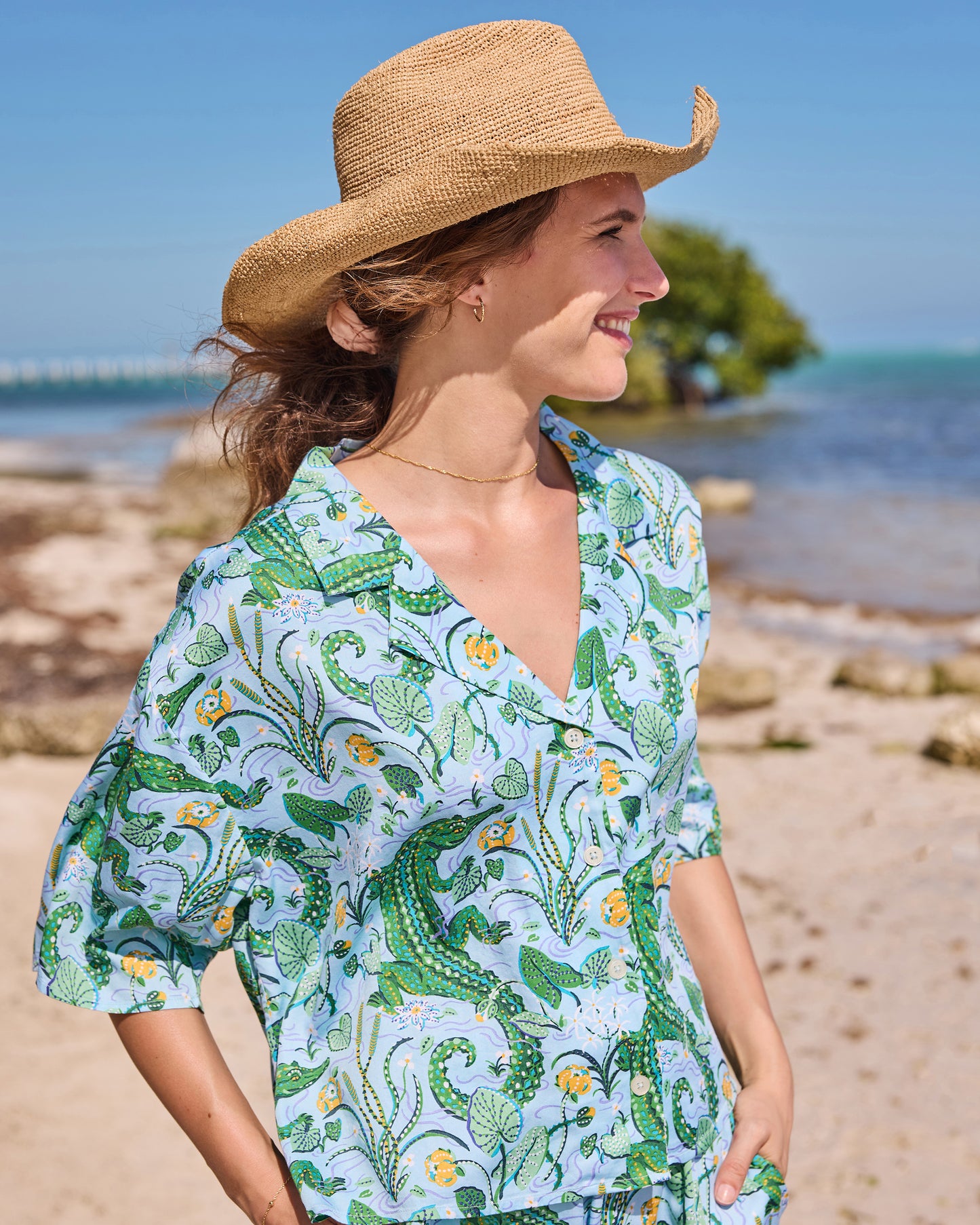 Gator Grove - Eco Satin Wildest Dreams Set - Blue Lagoon
