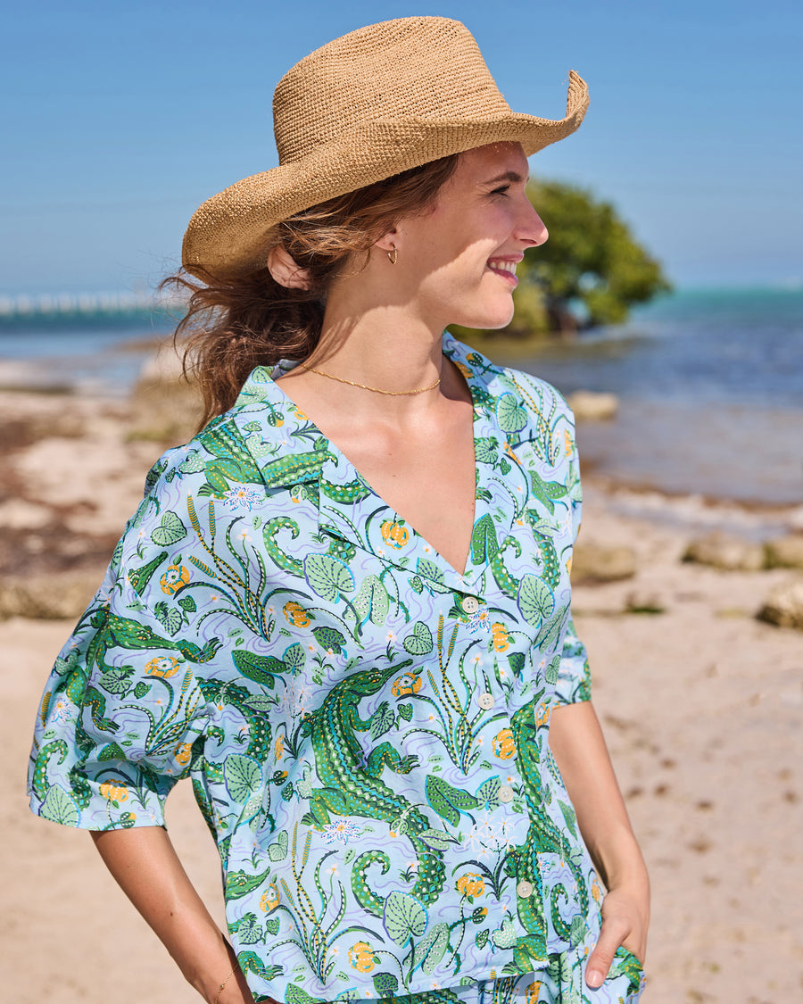 Gator Grove - Eco Satin Wildest Dreams Set - Blue Lagoon