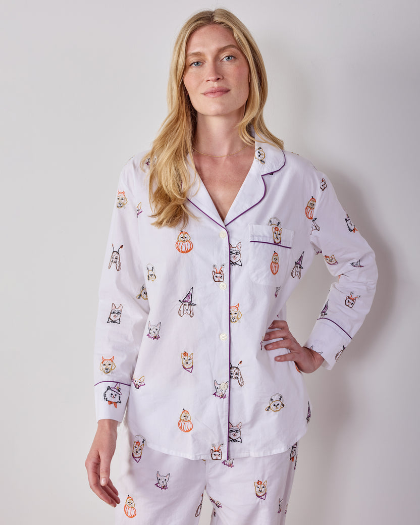 Halloween Hounds - Long PJ Set - Cloud