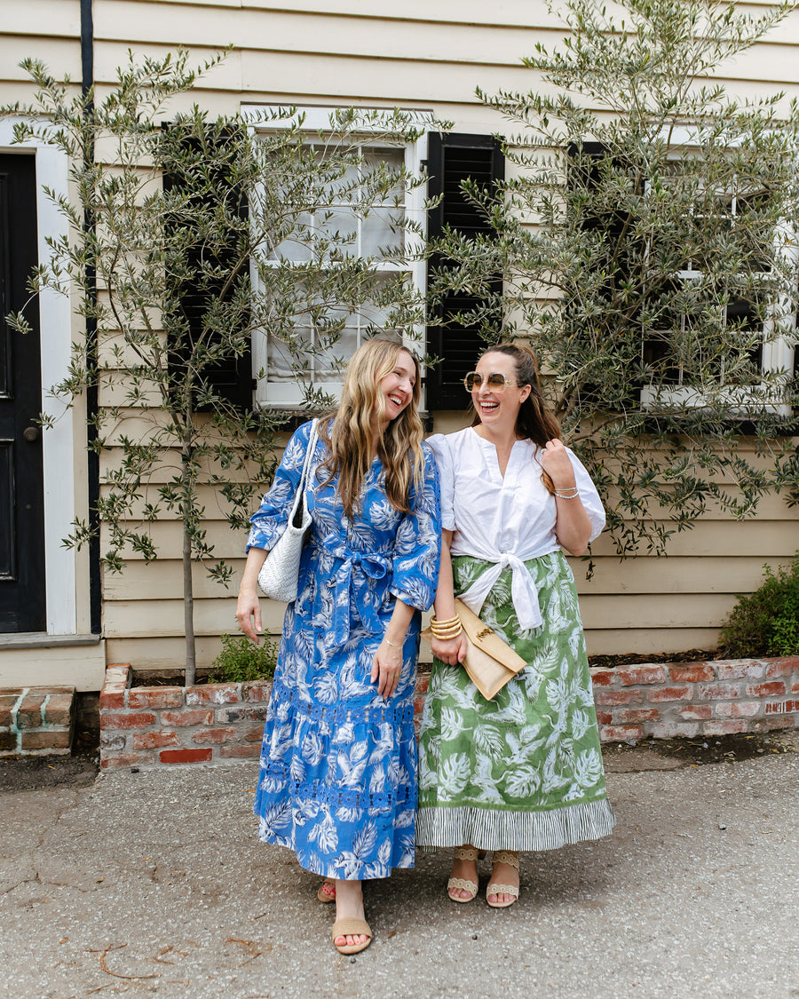 Heron Landing - Devon Skirt - Olive Grove