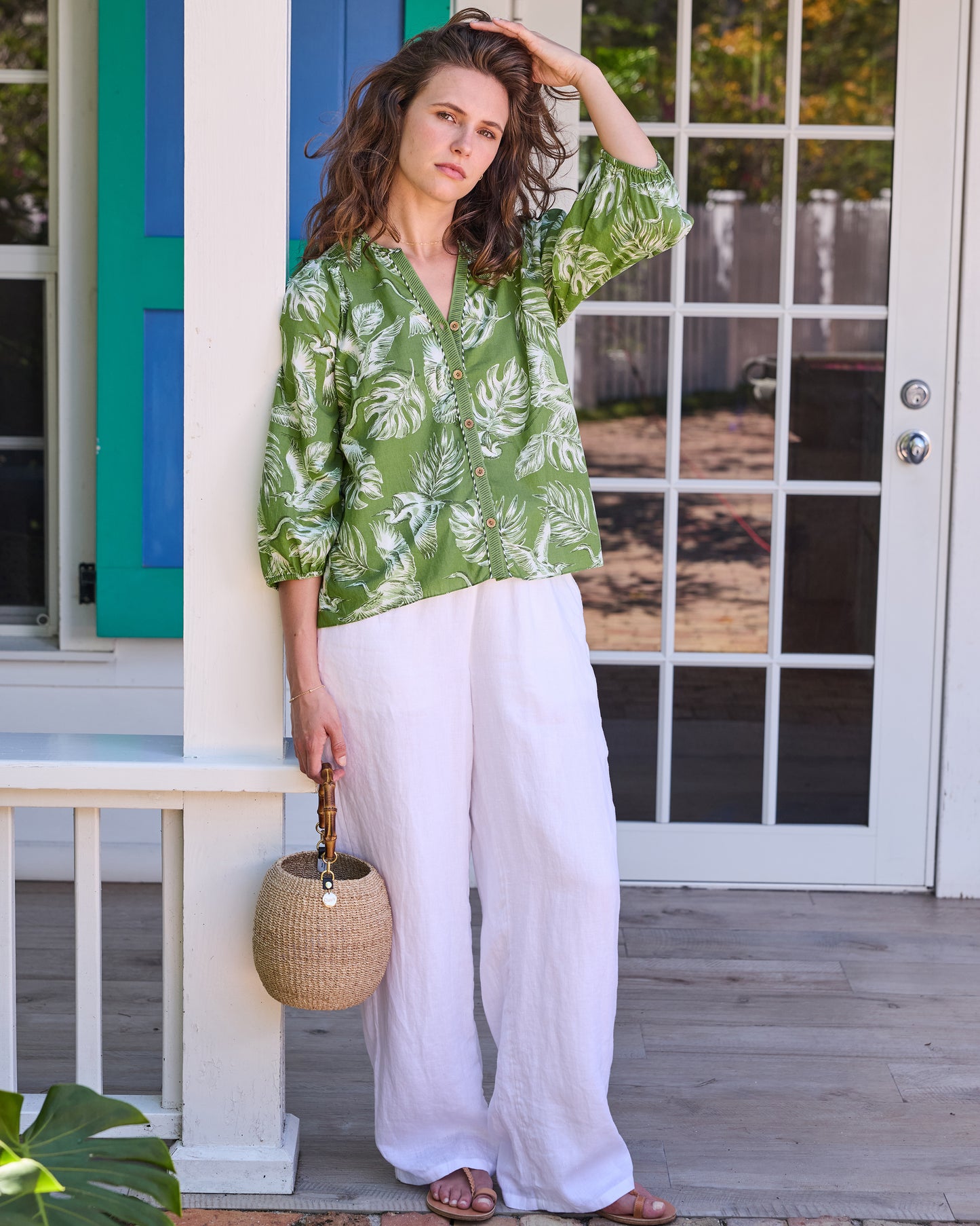 Heron Landing - Frankie Blouse - Olive Grove