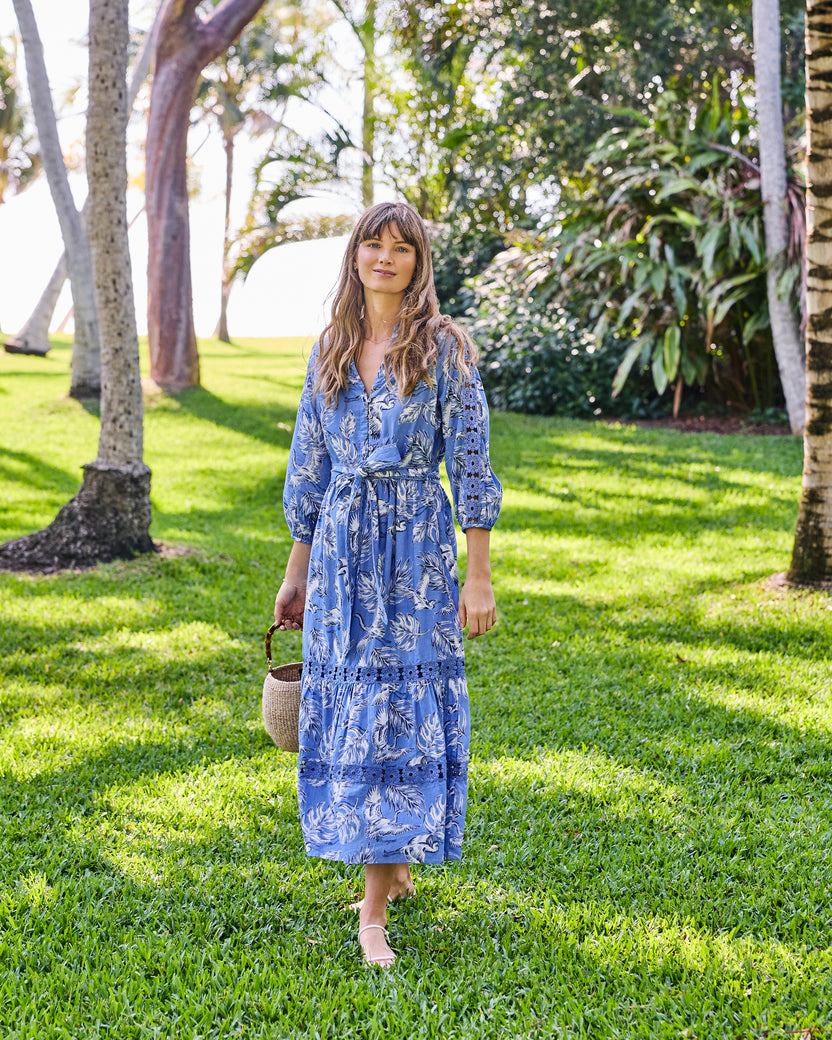 Heron Landing - Monroe Dress - Saltwater