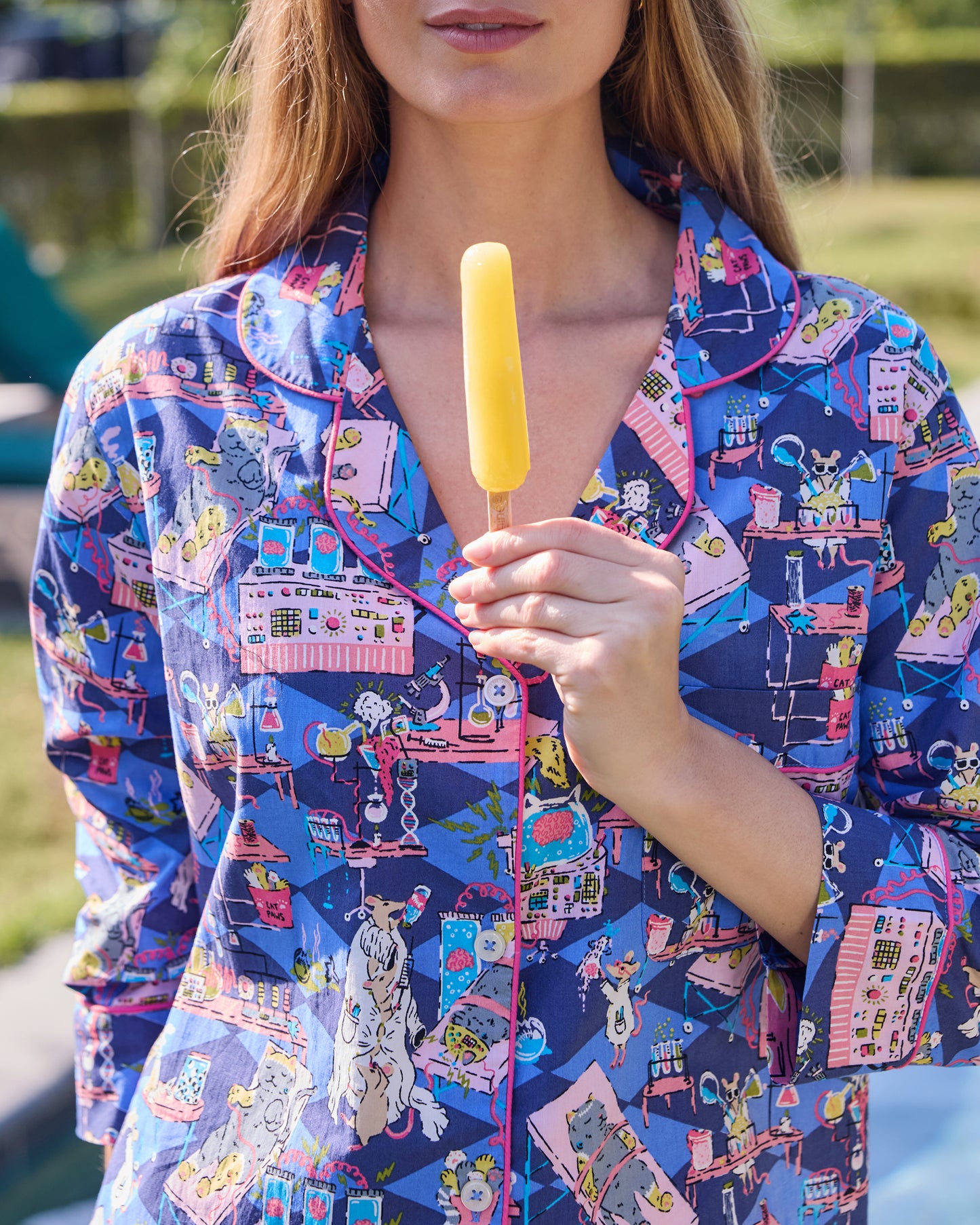 It's Alive - Sleep Shirt - Checkered Sapphire