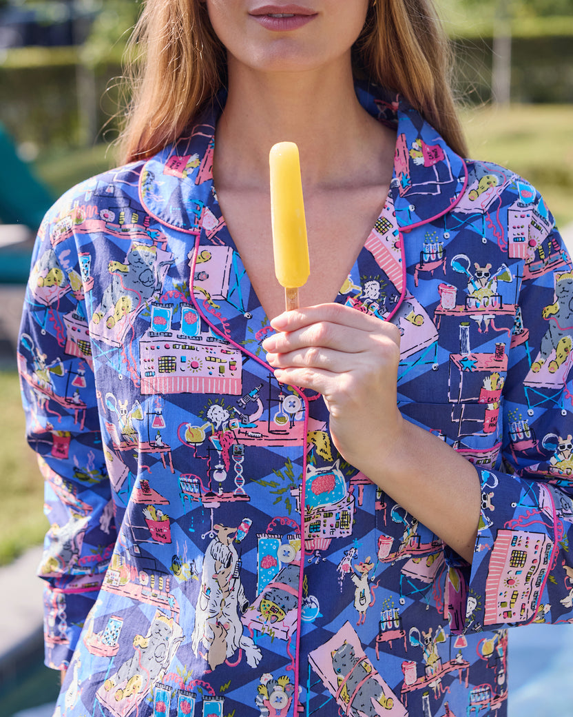 It's Alive - Sleep Shirt - Checkered Sapphire