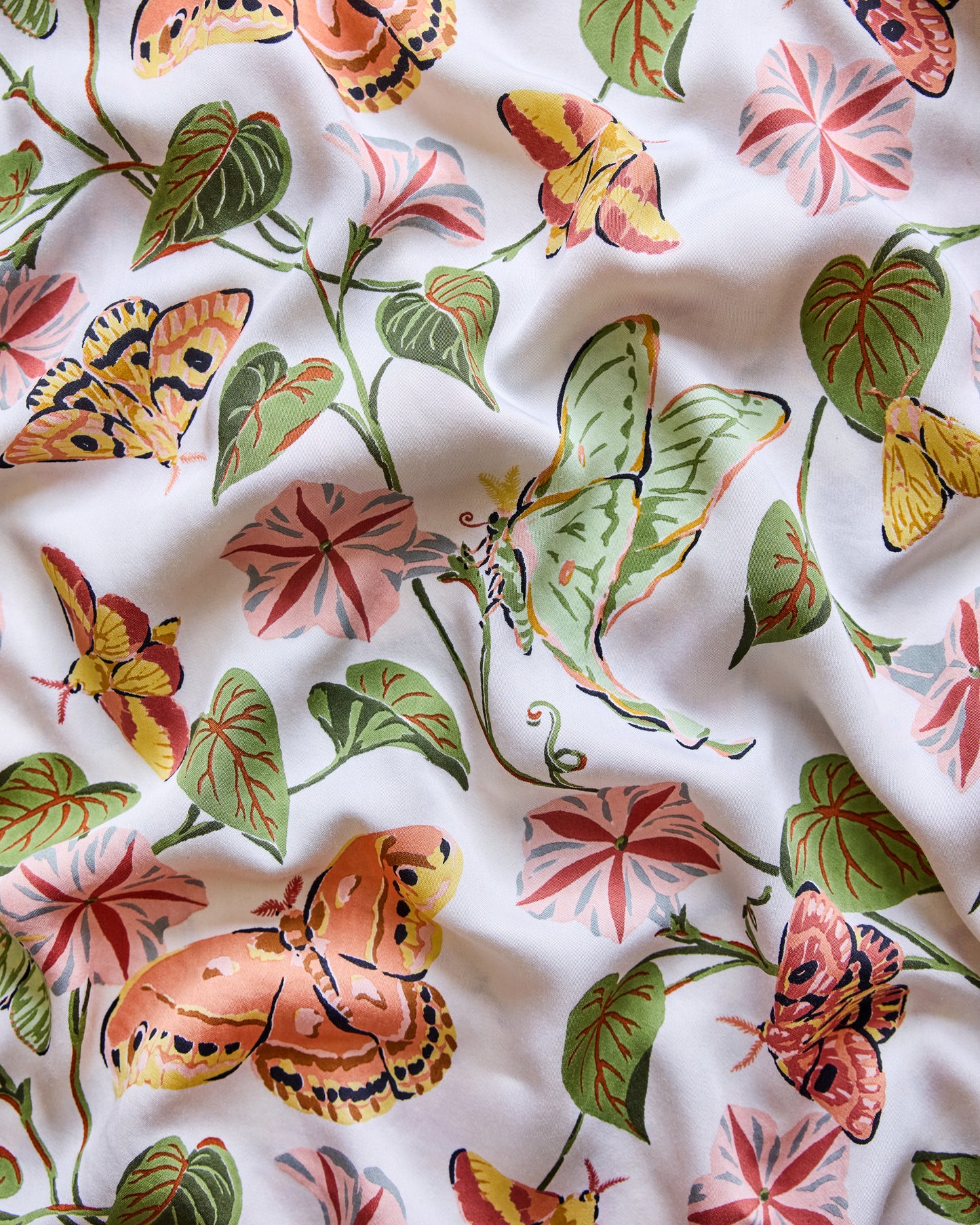 Midnight Flutter - Eco Satin Wildest Dreams Set - Ivory - Printfresh