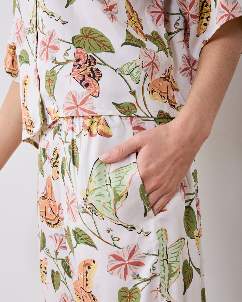 Midnight Flutter - Eco Satin Wildest Dreams Set - Ivory - Printfresh