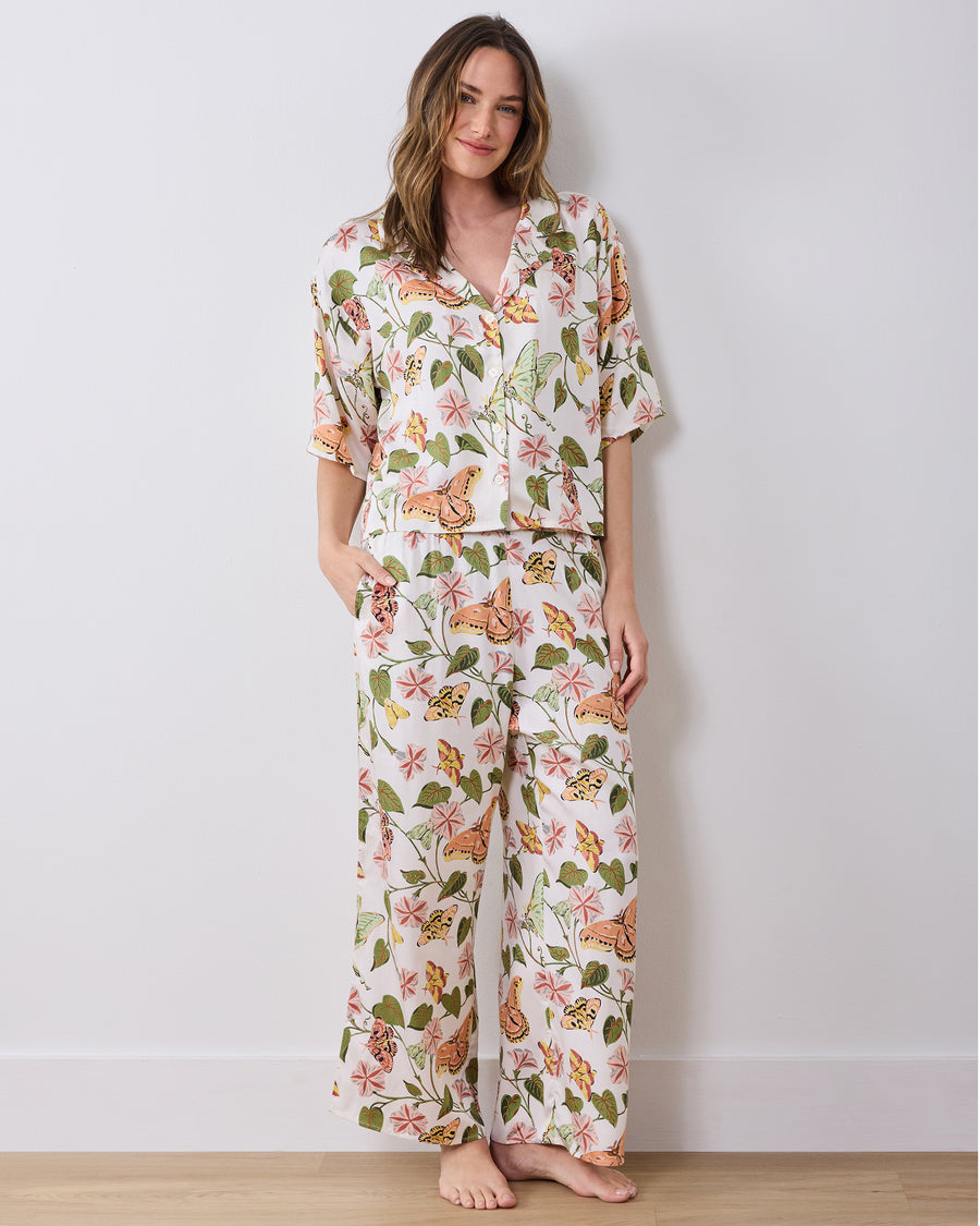 Midnight Flutter - Eco Satin Wildest Dreams Set - Ivory - Printfresh