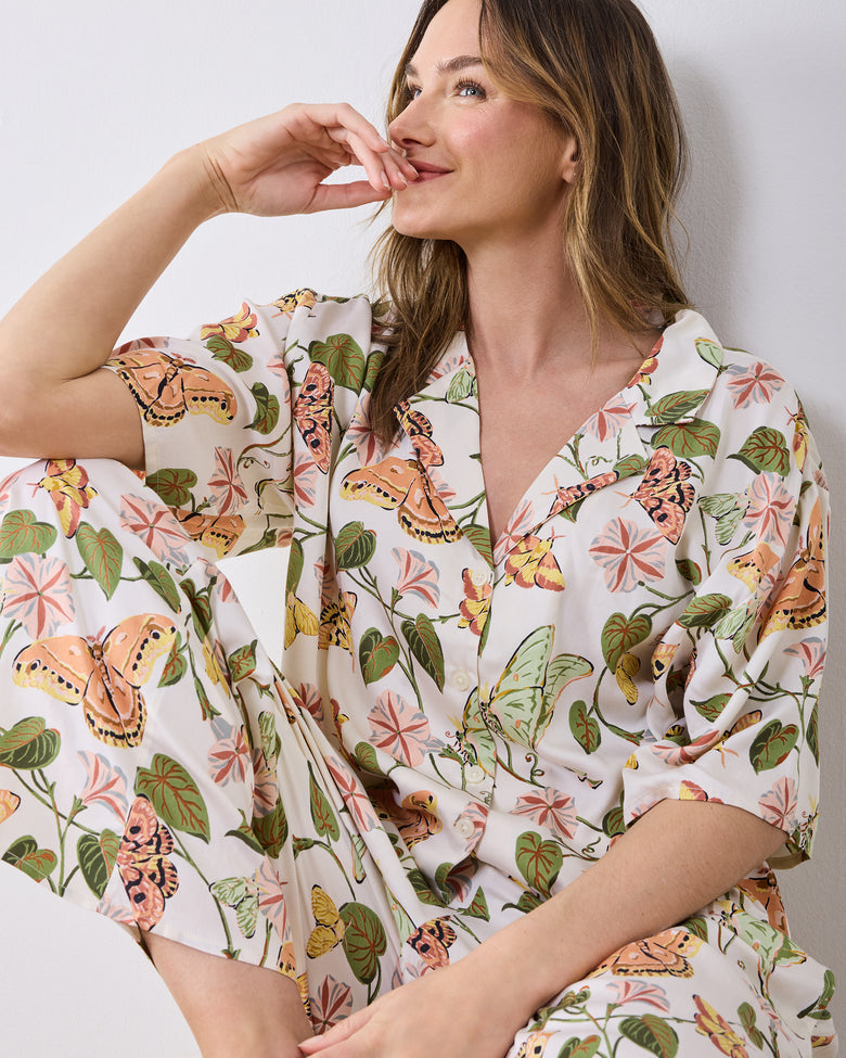 Midnight Flutter - Eco Satin Wildest Dreams Set - Ivory - Printfresh