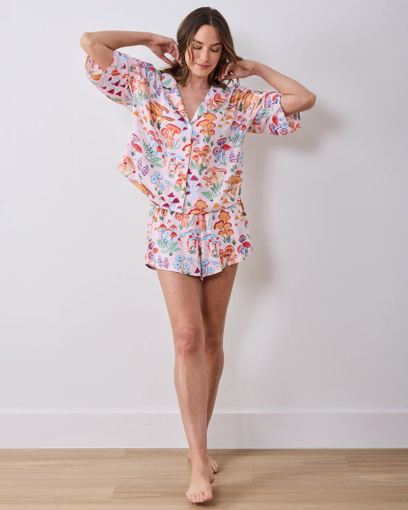 Mushroom Medley - Eco Satin Sweet Dreams Set - Blush - Printfresh