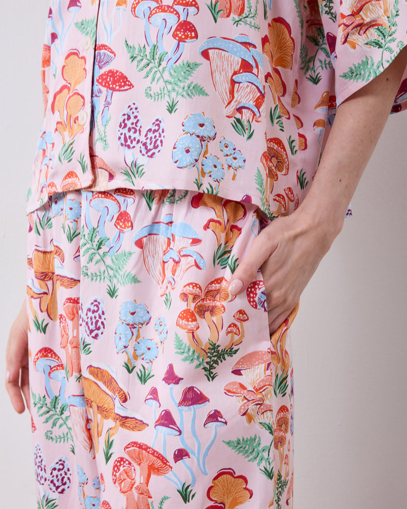 Mushroom Medley - Eco Satin Wildest Dreams Set - Blush - Printfresh