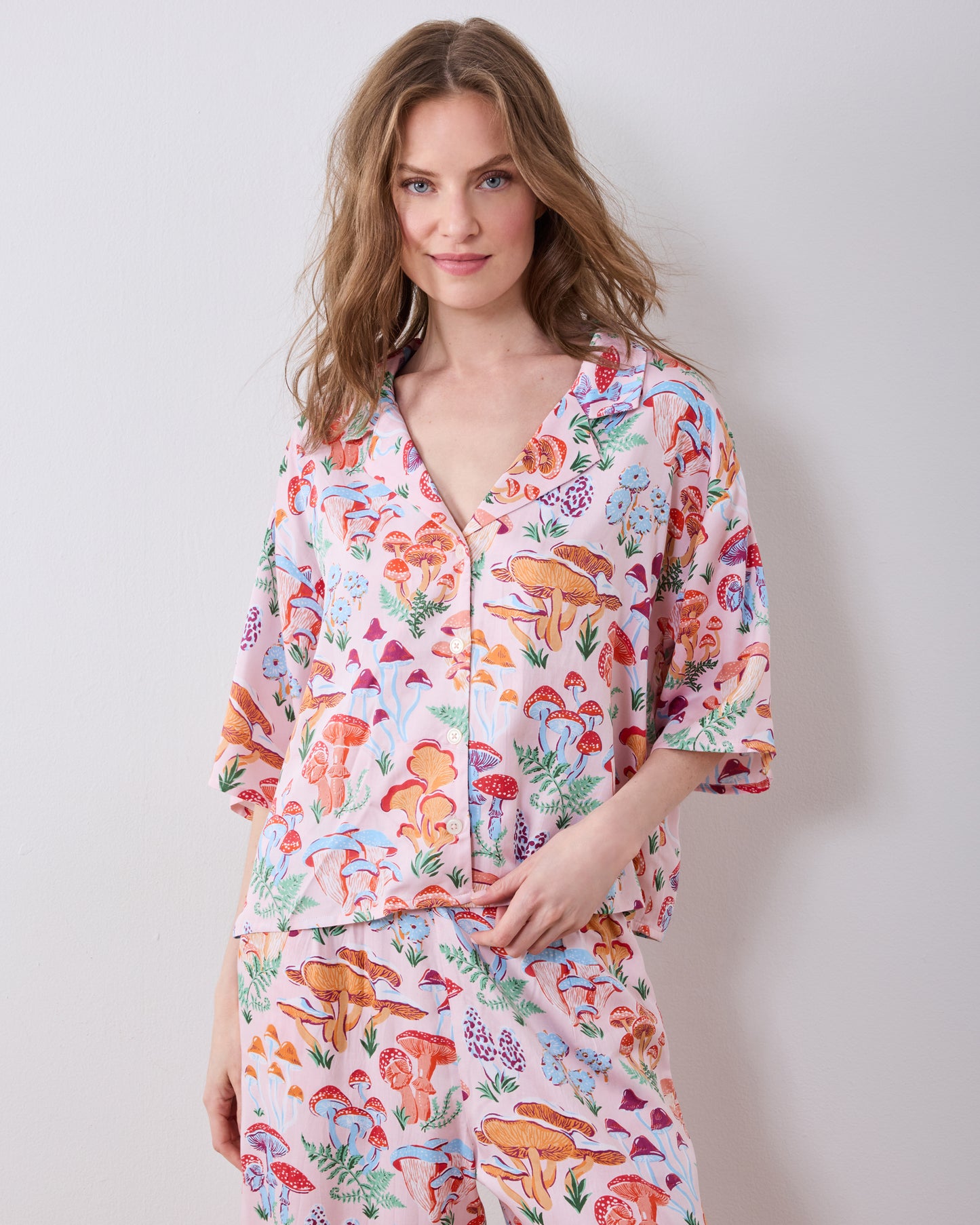 Mushroom Medley - Eco Satin Wildest Dreams Set - Blush - Printfresh