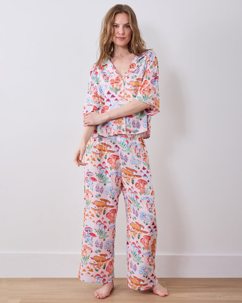 Mushroom Medley - Eco Satin Wildest Dreams Set - Blush - Printfresh