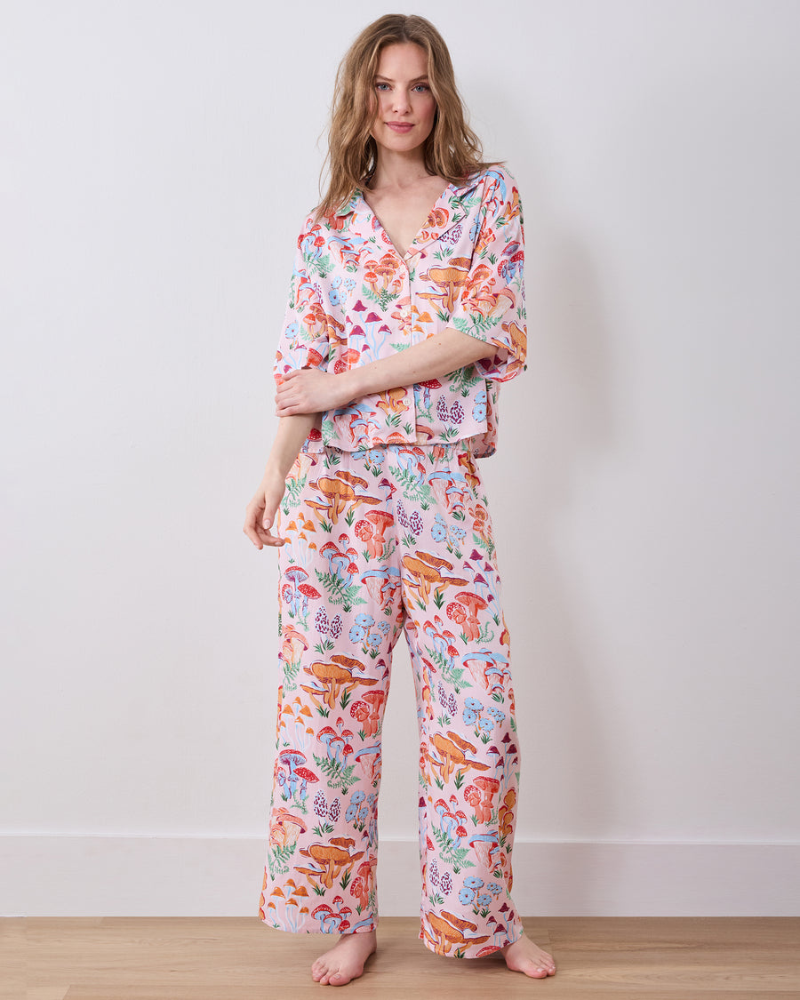Mushroom Medley - Eco Satin Wildest Dreams Set - Blush - Printfresh