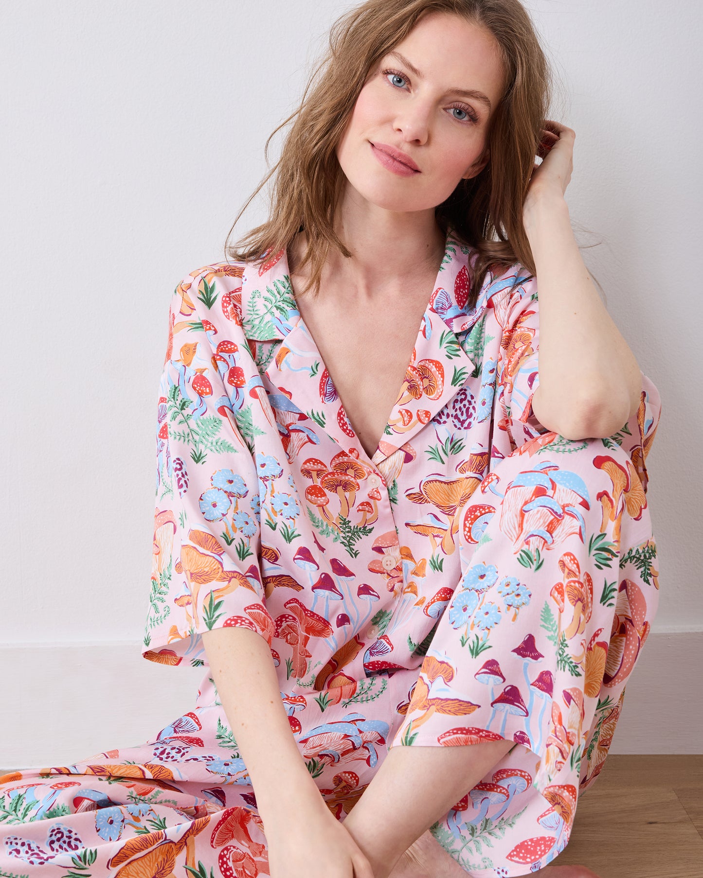 Mushroom Medley - Eco Satin Wildest Dreams Set - Blush - Printfresh