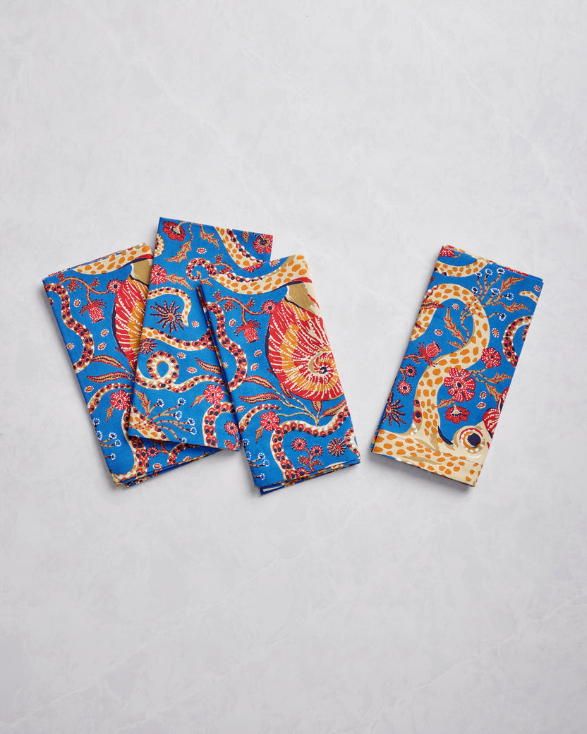 Octopus Isle - Dinner Napkins Set of 4 - Ocean Eyes - Printfresh
