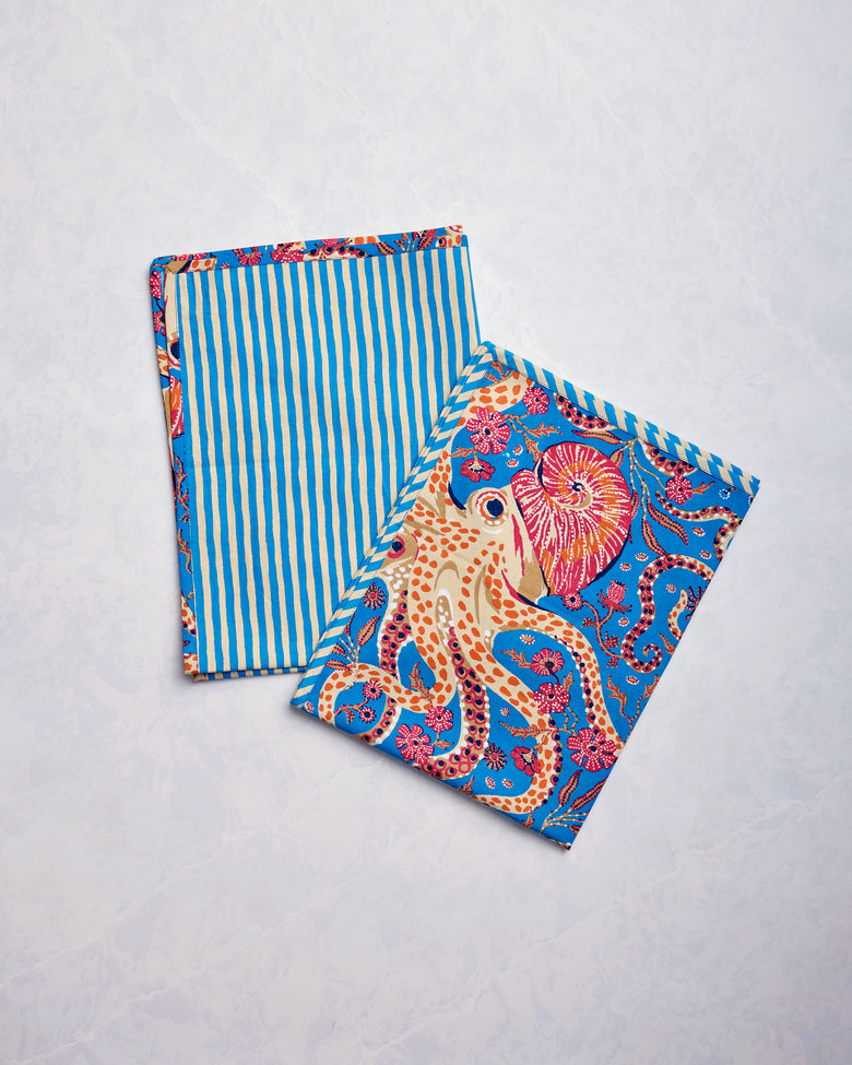 Octopus Isle - Tea Towels Set of 2 - Ocean Eyes - Printfresh