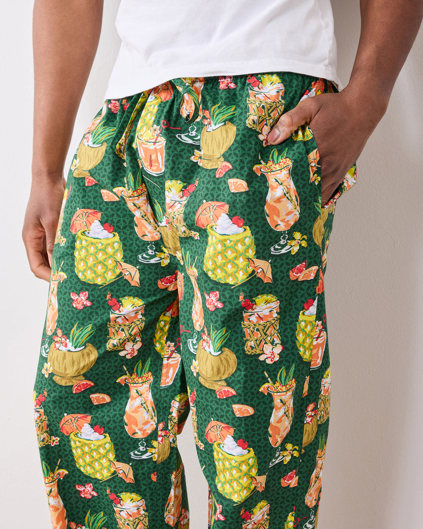 Paradise Punch - Men’s Long PJ Pants - Emerald Isle