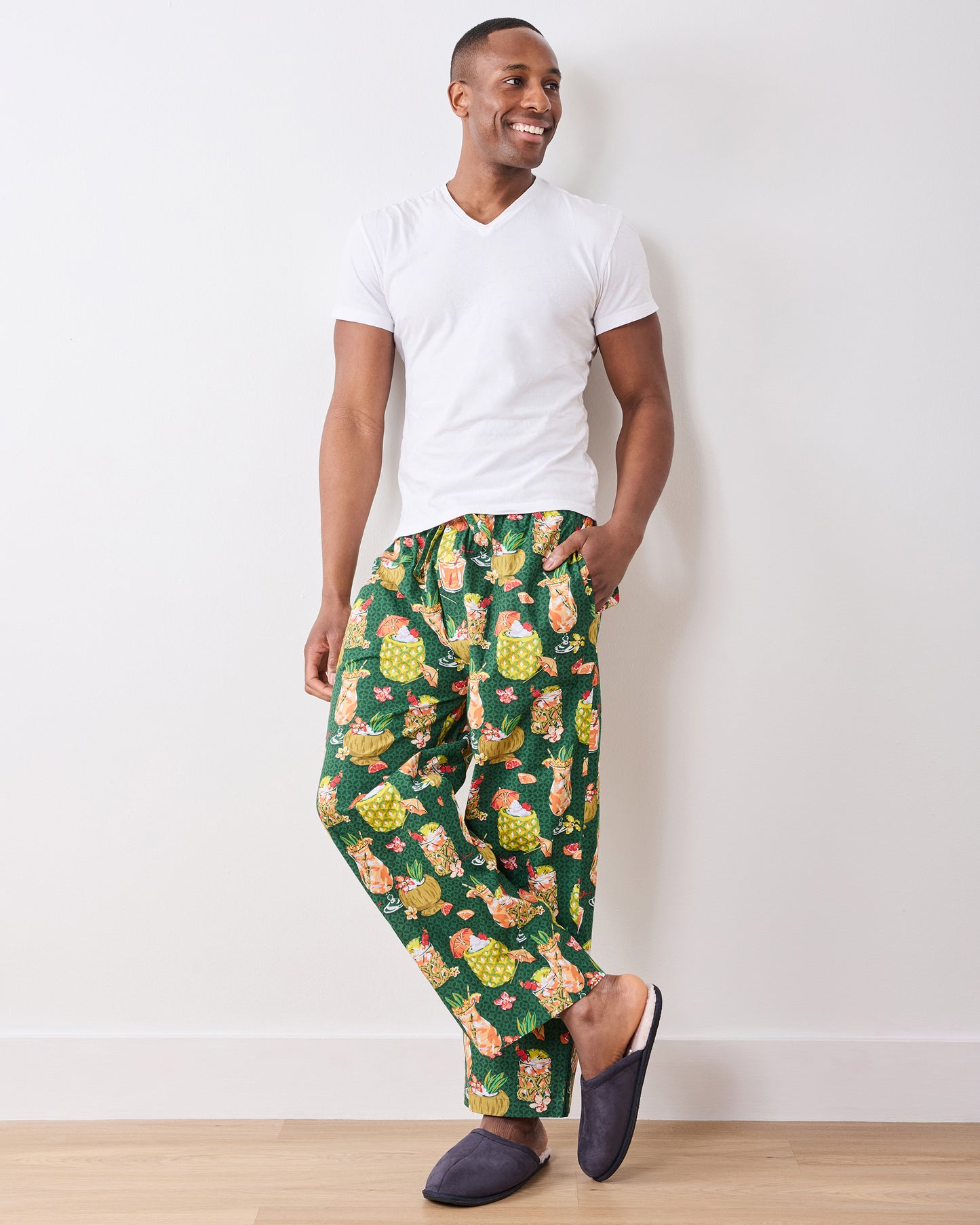 Paradise Punch - Men’s Long PJ Pants - Emerald Isle