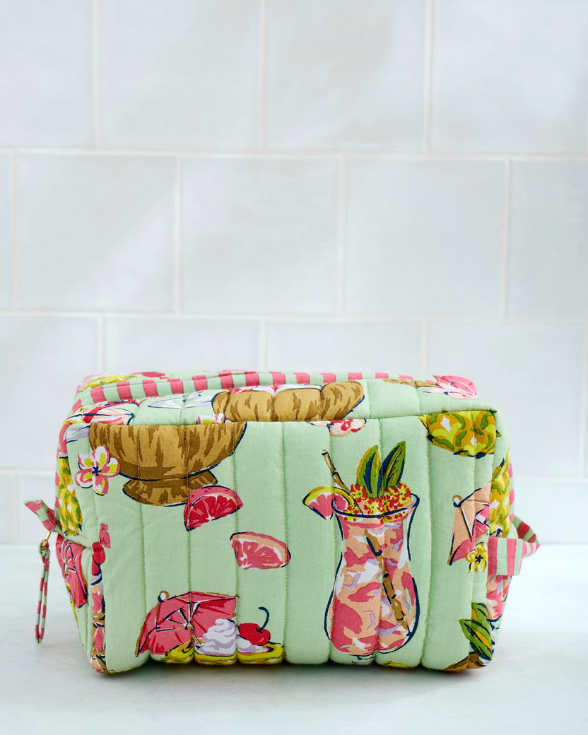 Paradise Punch - Quilted Pouch - Mojito
