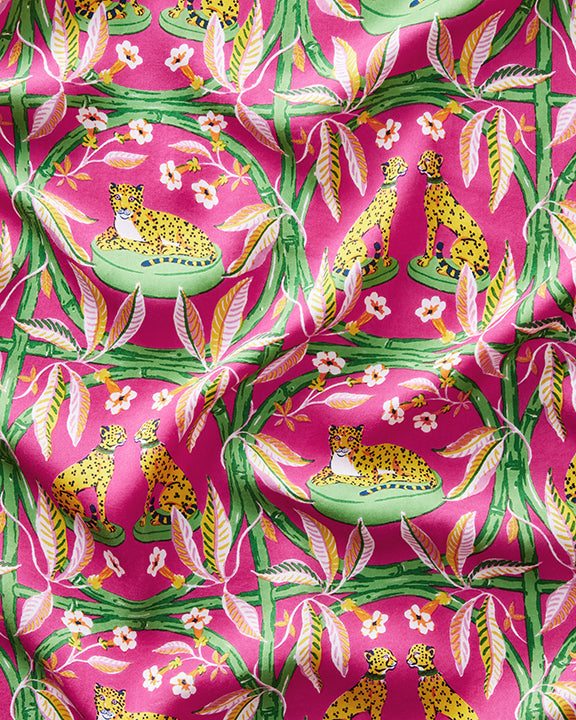 Royal Cheetah - Eco Satin Rittenhouse Set - Pink Palace - Printfresh