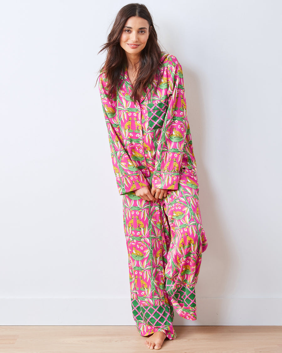 Royal Cheetah - Eco Satin Rittenhouse Set - Pink Palace - Printfresh